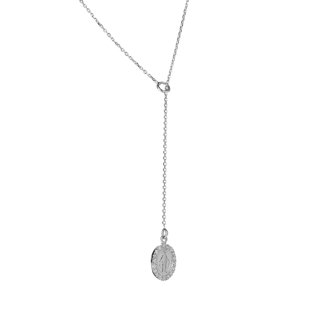 Collana saliscendi con madonnina